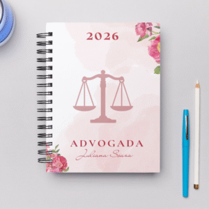agenda 2026 advogada 2 dias por página