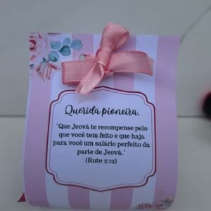 Tag Personalizada para bombom ou álcool em gel Pioneiro(a)-Arquivo Digital