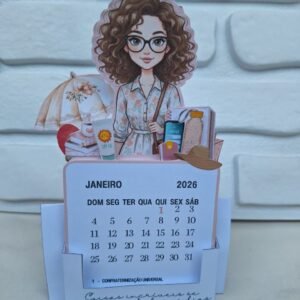 Calendário de mesa Feminino - RADANI (arquivo digital)