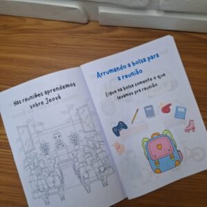 Caderno infantil de Reunião para crianças não-alfabetizadas - arquivo digital