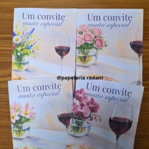 Envelope Celebração duplo bolsinho (mais 5 papéis de carta de mimo) - arquivo digital